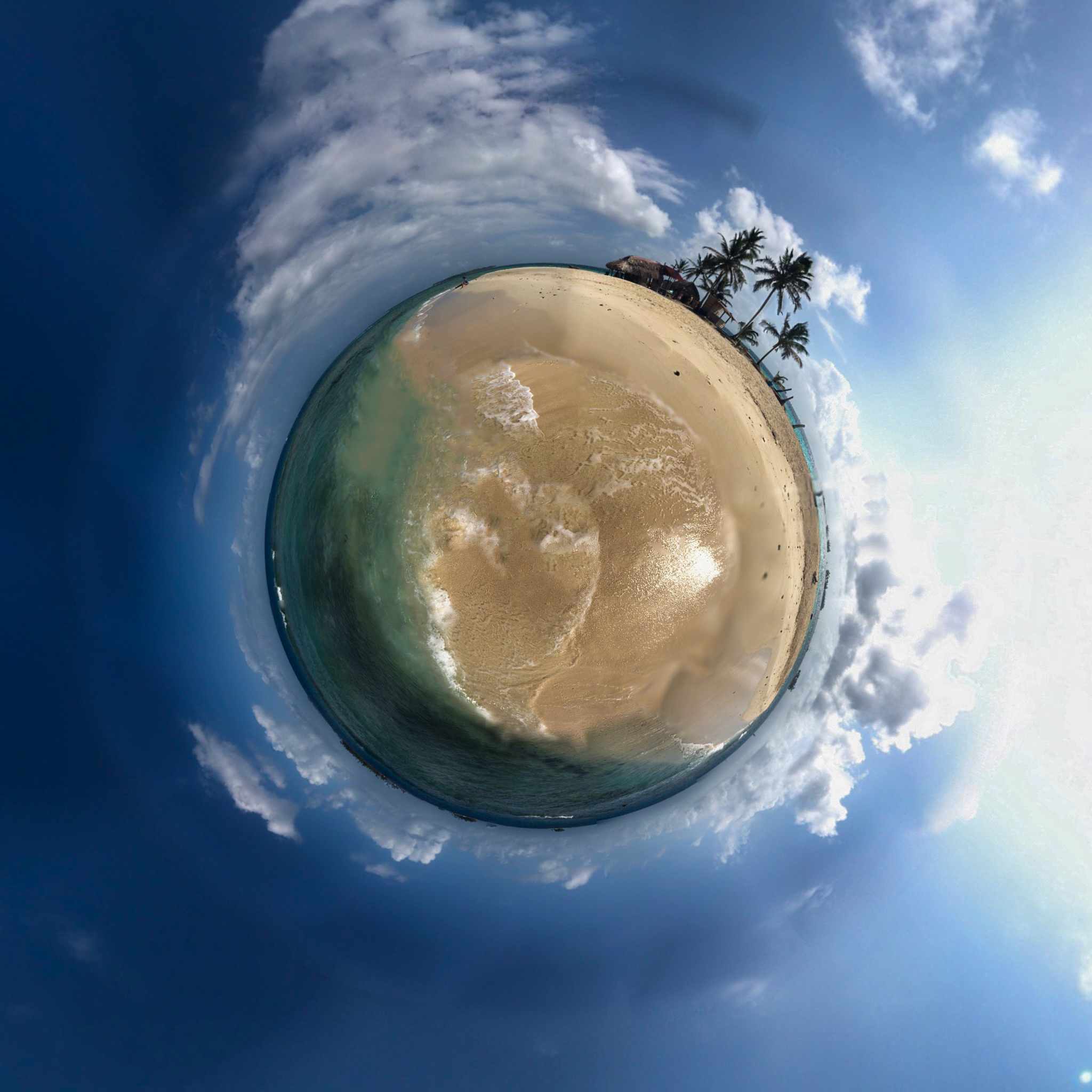 Pelican Island is a tiny speck on a changing planet. Rising sea levels have shrunk the island by nearly half over the past decade or so, according to Diwigdi Valiente. The San Blas Islands, of which Pelican Island is a part, are among the most critical areas of the planet that will be affected by climate change in the very near future. (Photos by Alex Schwartz/Medill)
