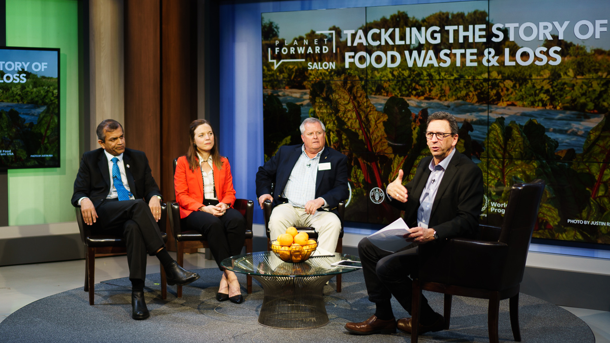 Sesno sums up the Salon with a question for each of the panelists: What should we as individuals do to address food waste and loss?