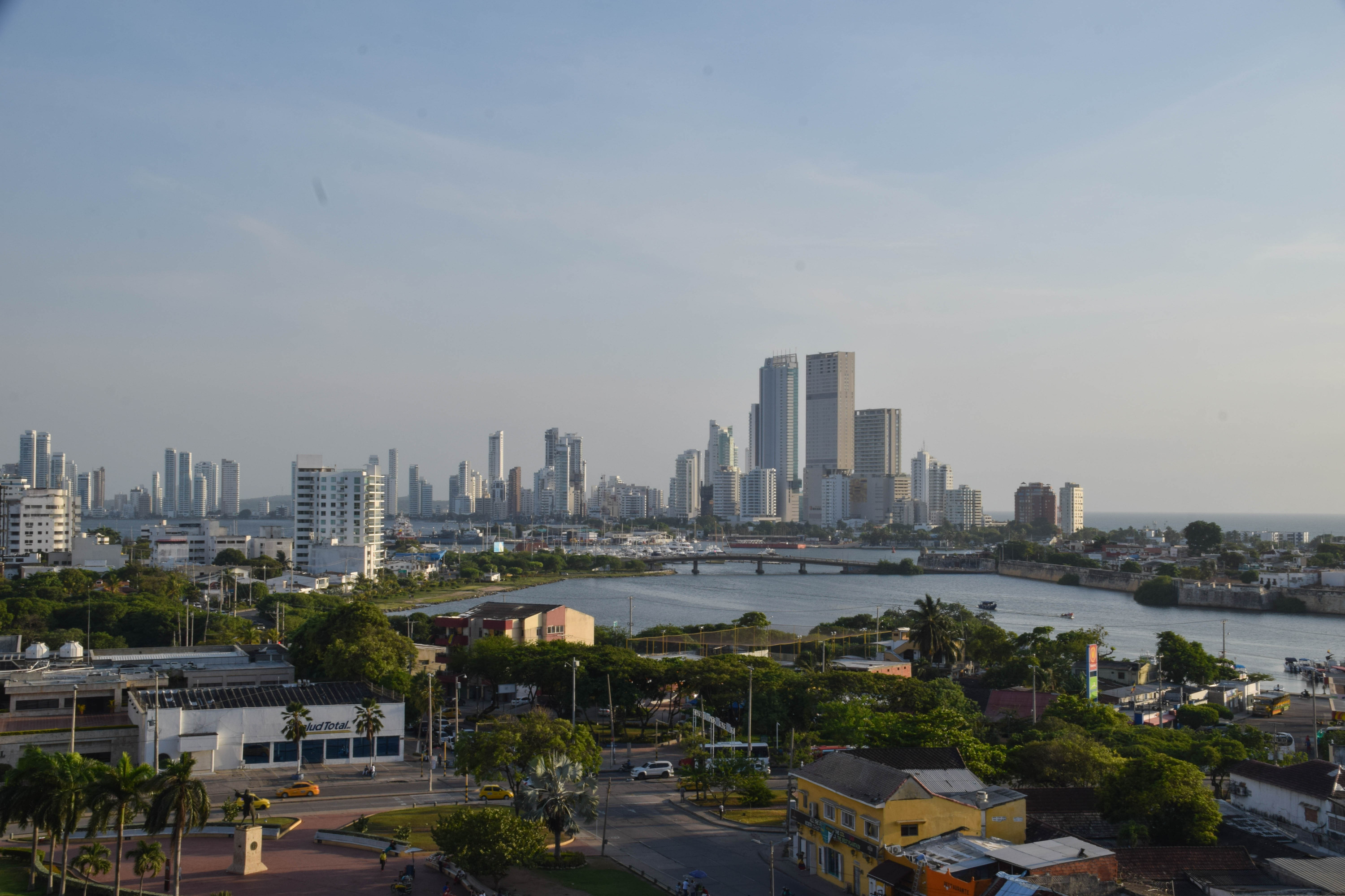 Serving as the entrance to South America, Cartagena, Colombia is known for its rich history and beautiful waterways. Cutting the coastal region into four parts, the Laguna de San Lazaro, separates the coast into the residential area of Manga, the Old City, Boca Grande, and the remainder of mainland Cartagena.