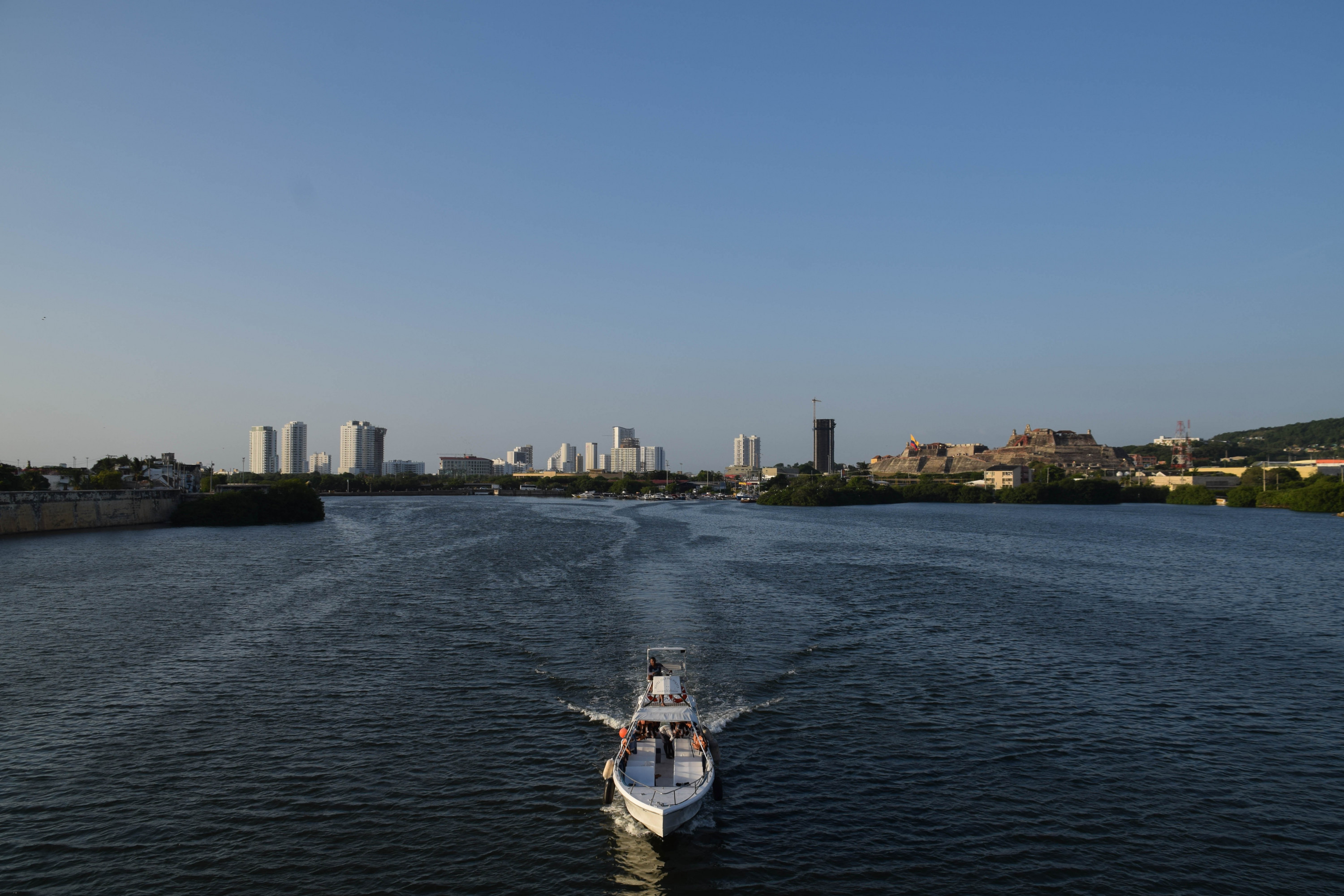 This lagoon is used by the general public for transport from the city to fishing spots and other portions of the city.