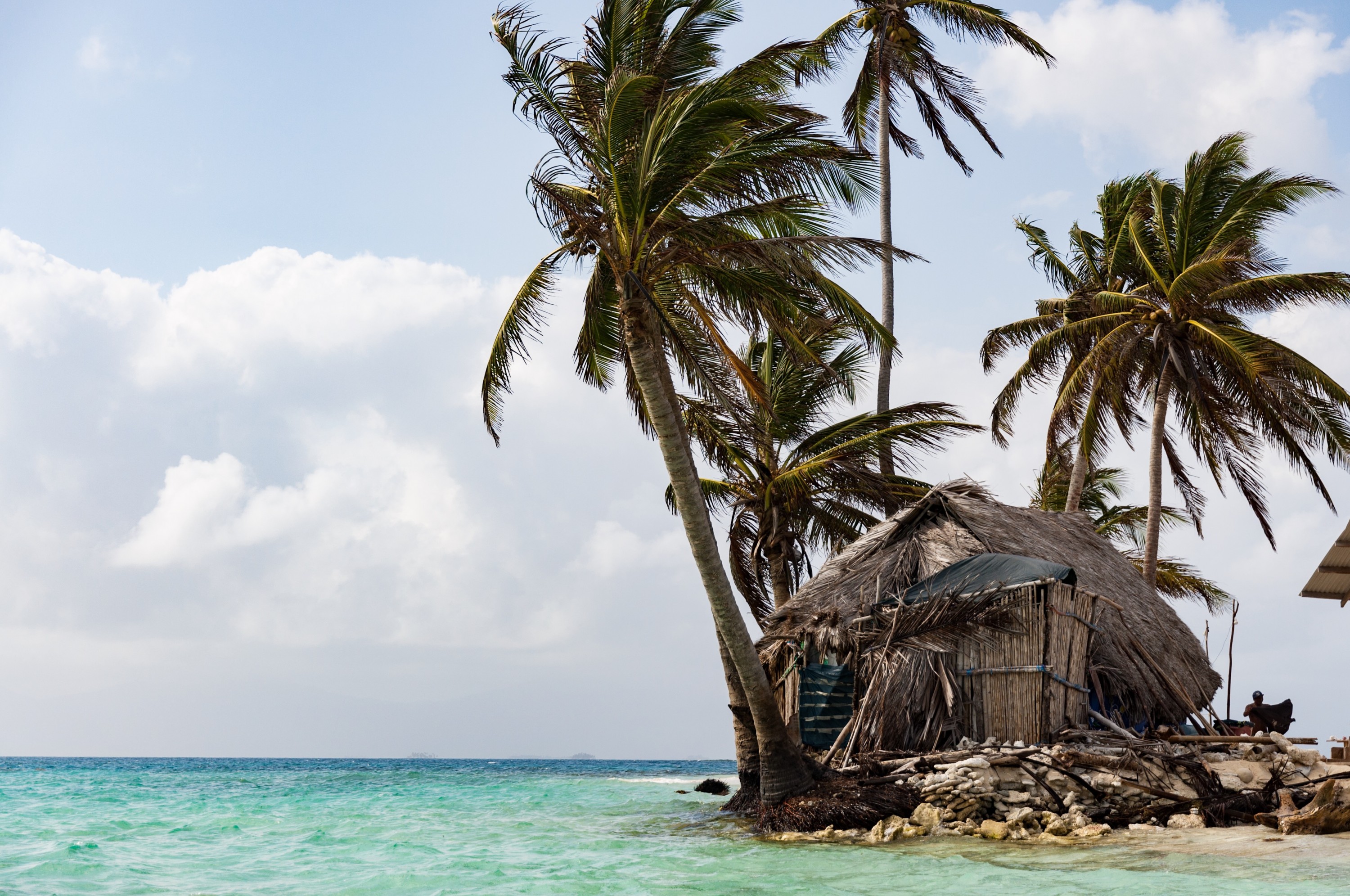 On a calm day, the ocean is literally a few steps away from the front door of the hut. But during a storm, it’s far from idyllic. One time, Davies said, winds ripped off one of the hut’s walls and the storm surge flooded the beach.