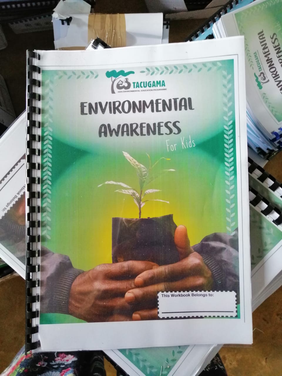 Final printed version of the TKEEP workbook, the one we made. (Cate Twining-Ward/George Washington University)