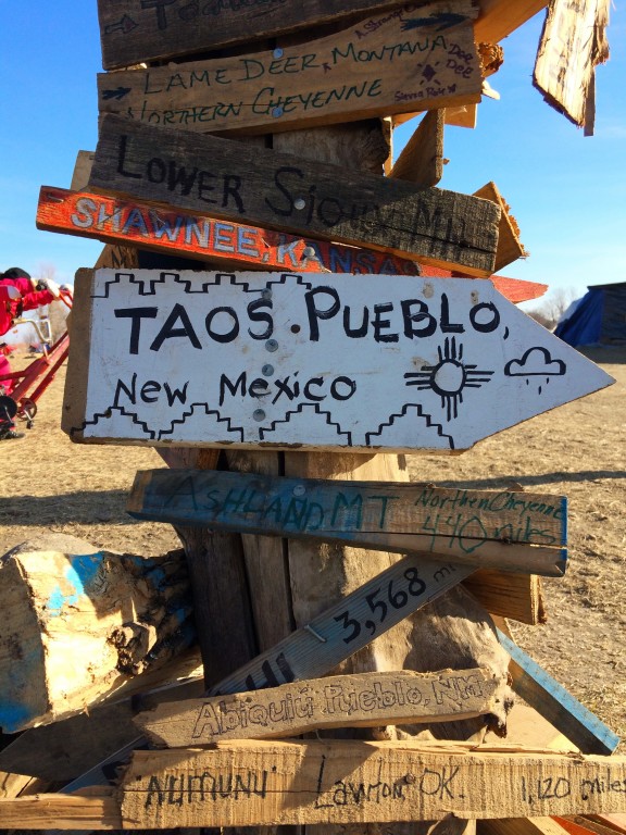 From Near and Far: To be able to tangibly relate to others that you stand with the Sioux and for their water is prideful. Dozens left their mark.