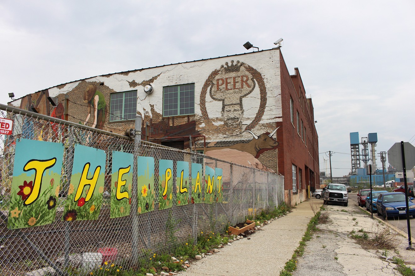 The Plant, on the South Side of Chicago, aims to bring sustainability to its neighboring communities through outreach programs. (Darby Hopper/Medill)