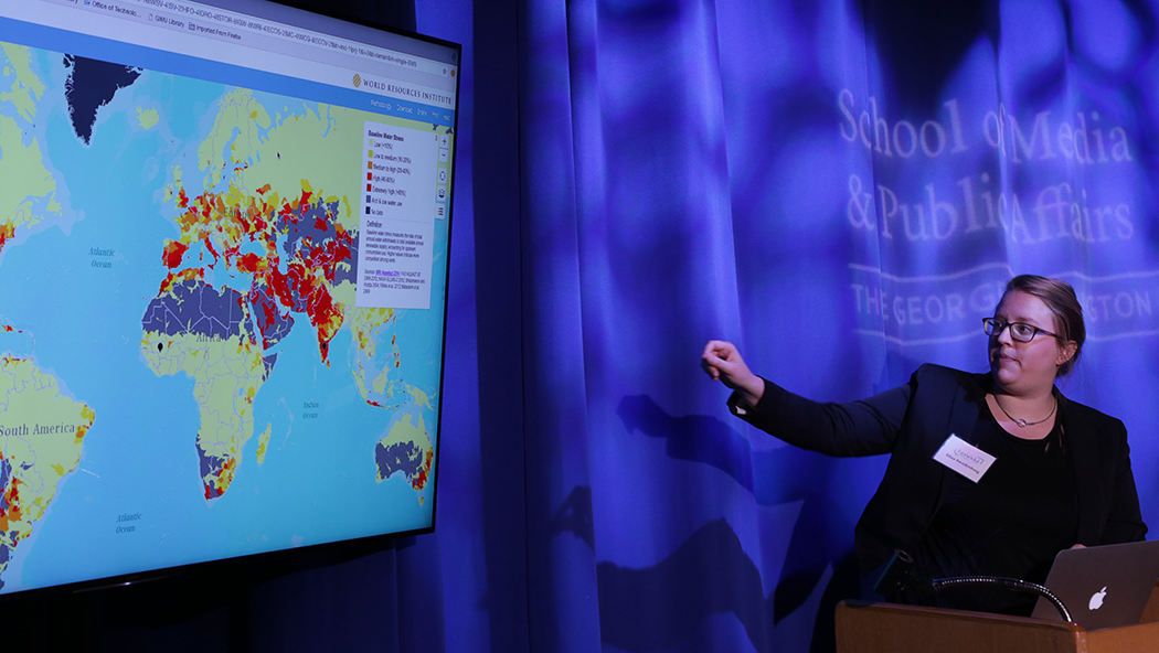 Eliza Swedenborg of the World Resource Institute uses data to communicate science.
