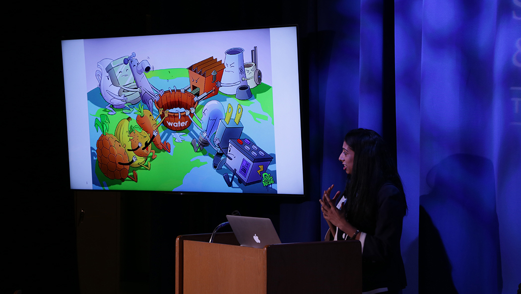 Aparna Sridhar of the Nature Conservancy uses creative visuals to tell the water story.