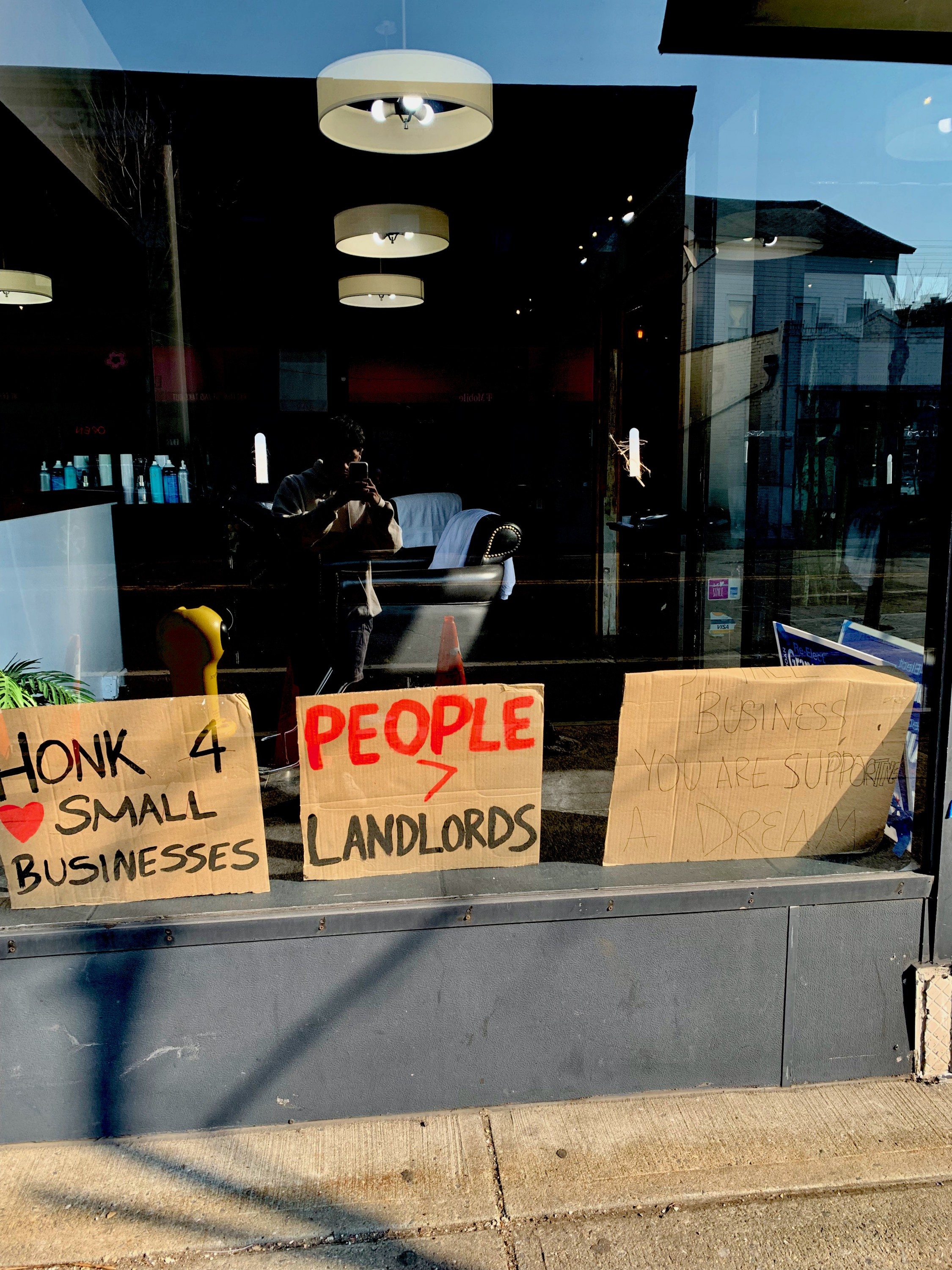 X-S Hair Salon a business who wants to remain in the historic building it occupies. A legal battle is ongoing between the salon and the developer concerning the end date of the lease.