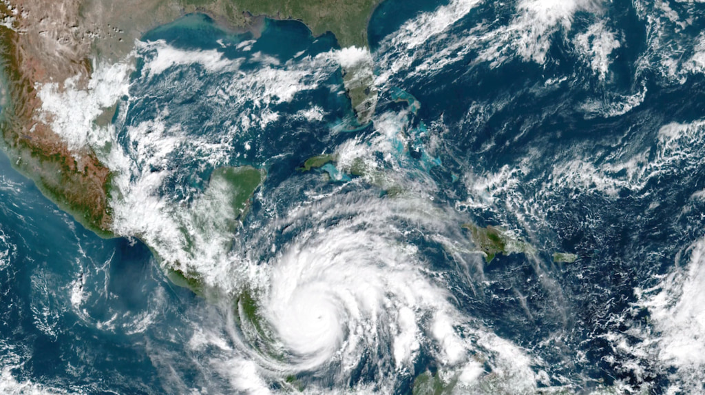 Climate change sustains more powerful hurricanes due to warming temperatures. (NASA Goddard Space Flight Center)
