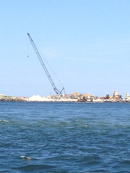 Some of the rebuilding along the coast of LBI.