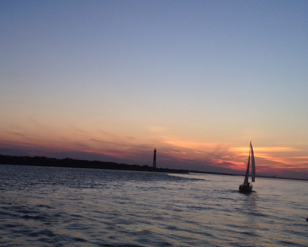A silhouette of Long Beach Island from Barnegat Bay. (Photos by Ashley Gallagher)