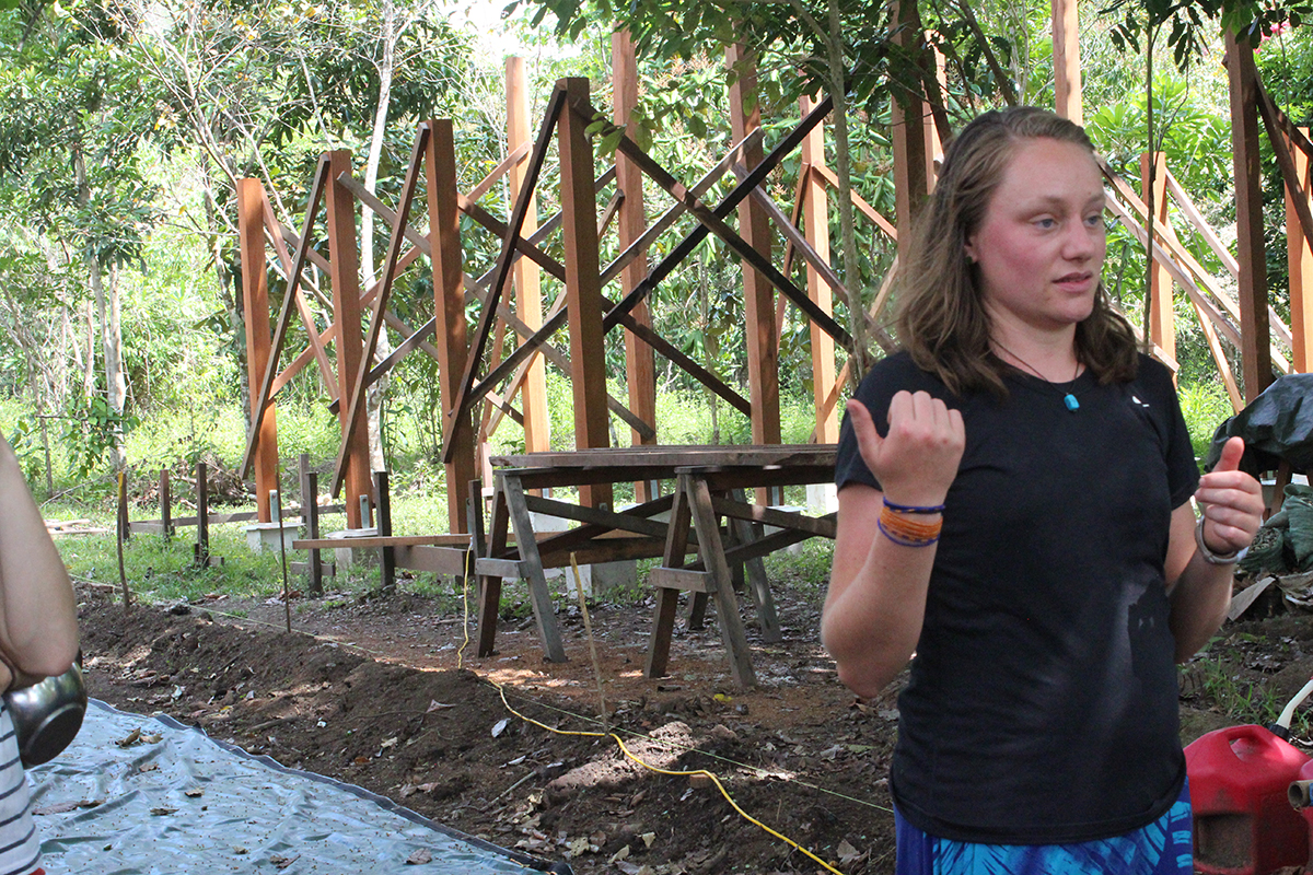 Intern Jorinck Knoester and building project