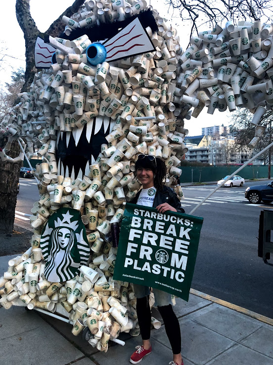 Lauren Moore at a Break Free From Plastics event