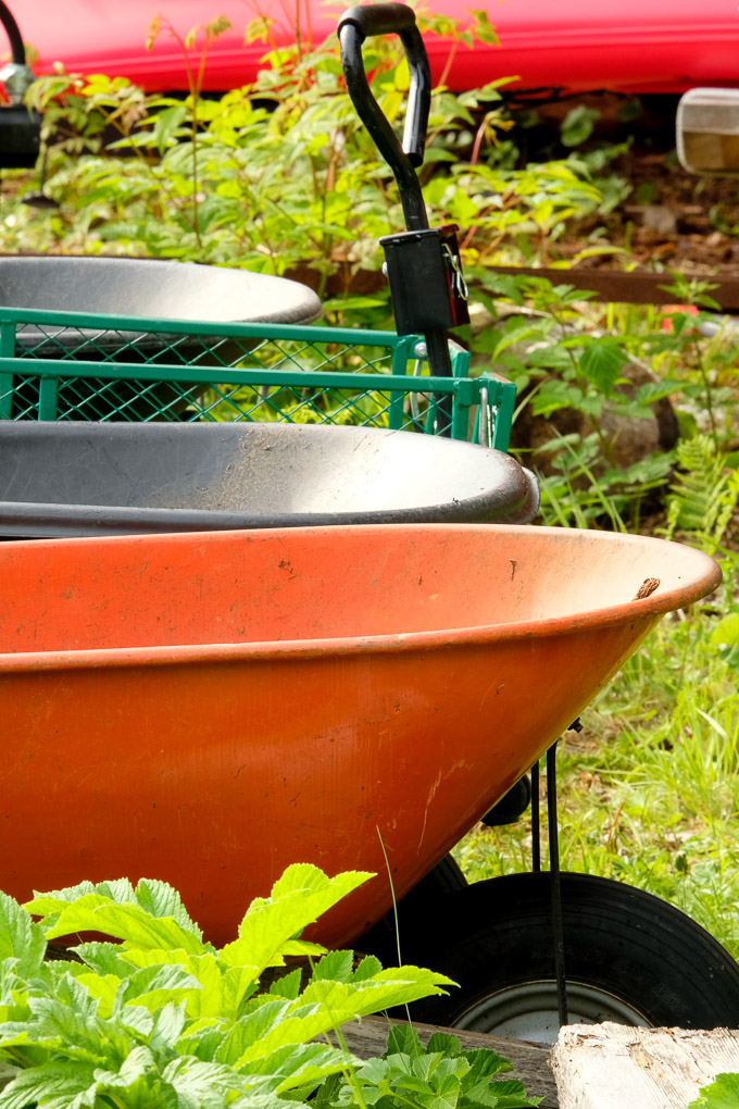 wheelbarrows