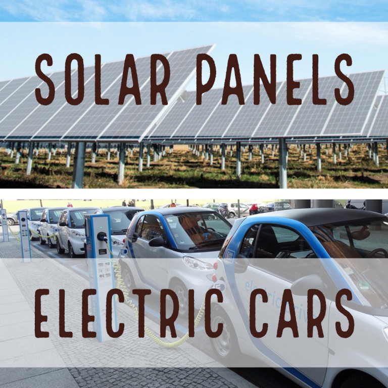 Solar panels and electric cars